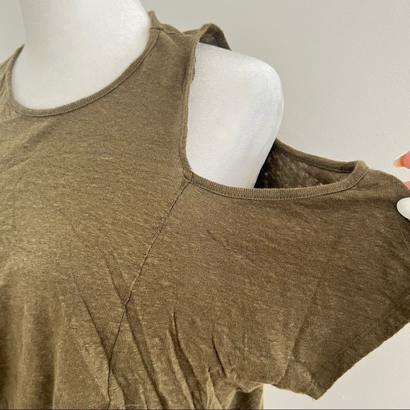 ZARA Cold Shoulder Tee - Picture 2 of 4